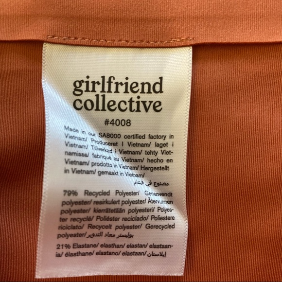 Girlfriend Collective High Rise Leggings Compression Brick Sz M Inseam 23 3/4 - Picture 5 of 11